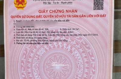 BÁN ĐẤT KIỆT SAU LƯNG NHÀ MẶT TIỀN K02 NGUYỄN NHƯ HẠNH